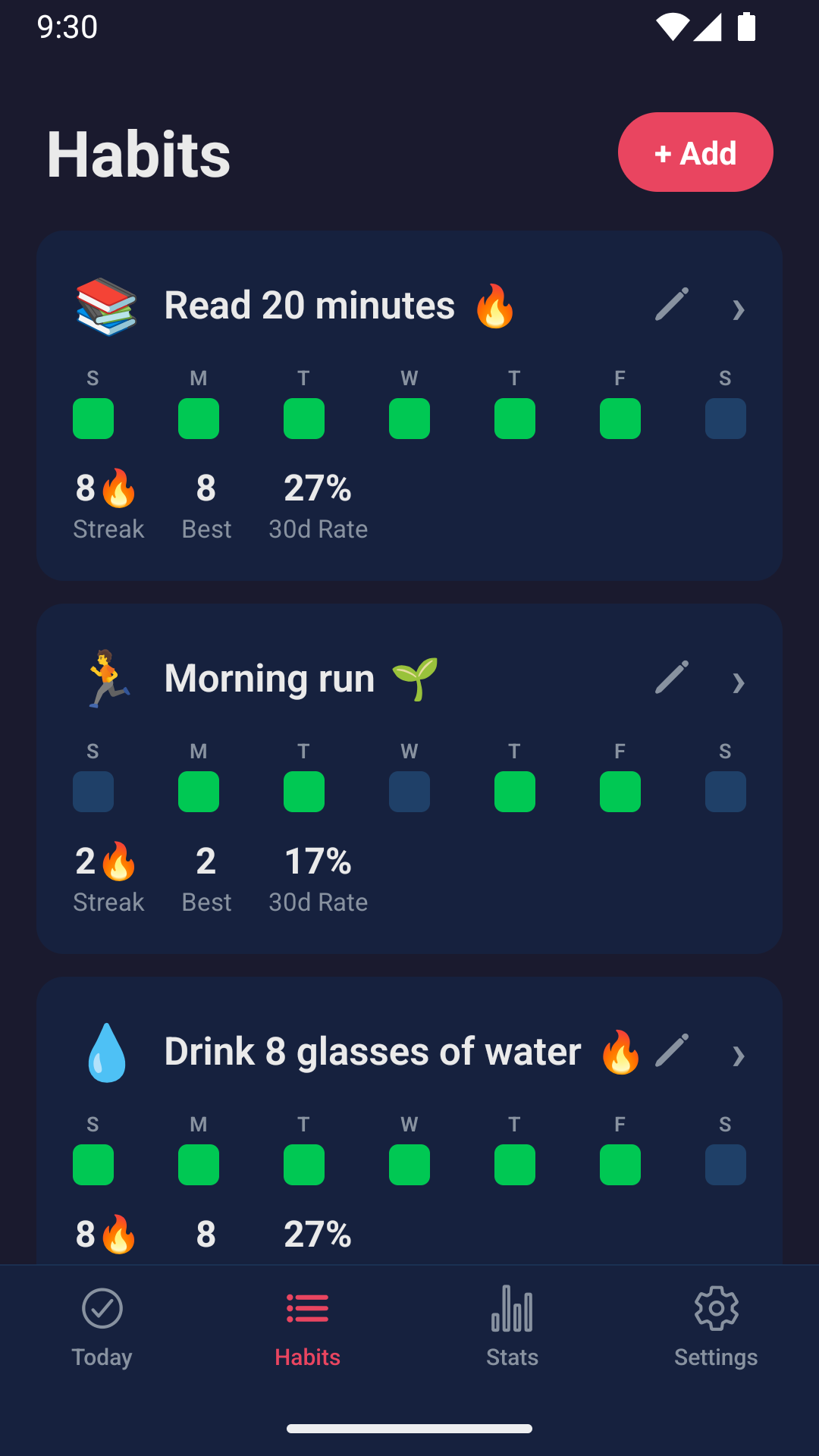 DailyMark screen 3