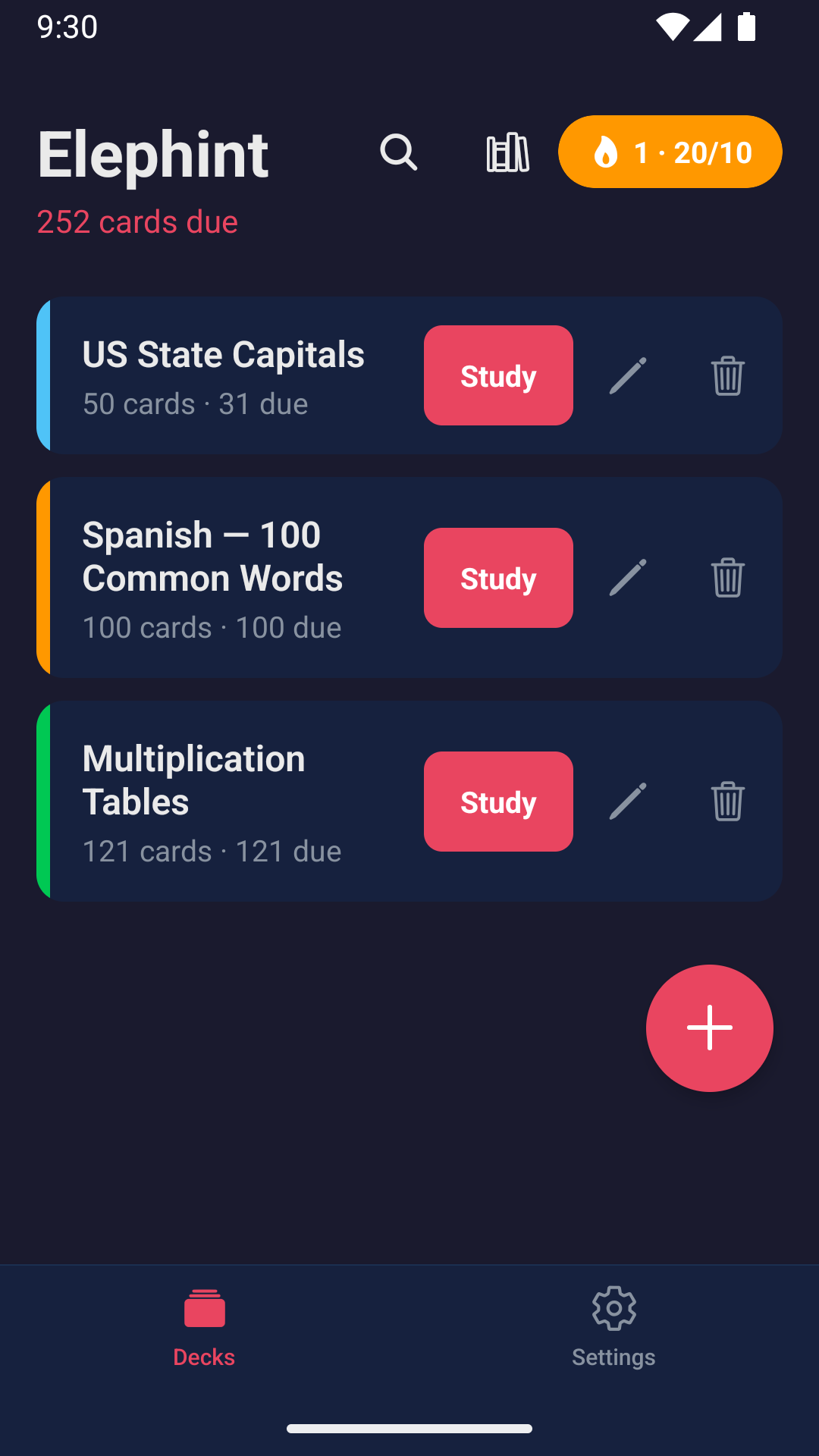 Elephint running on an Android phone