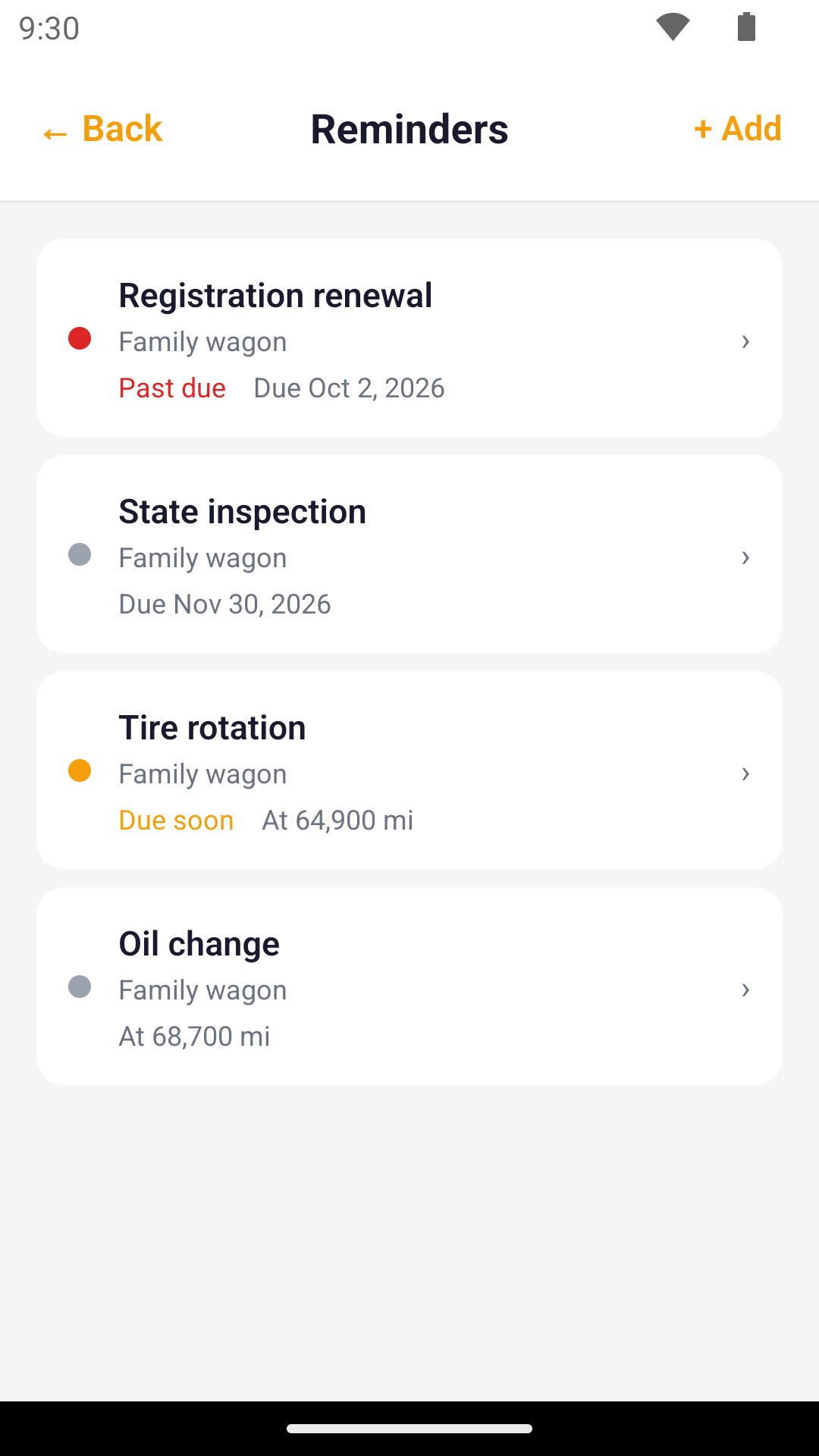 GarageKeep screen 3