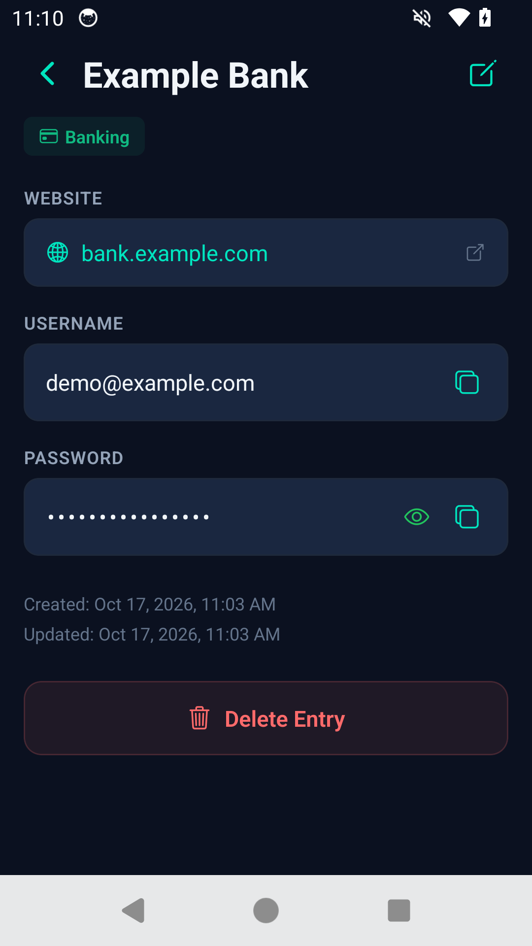KeyWarden screen 2