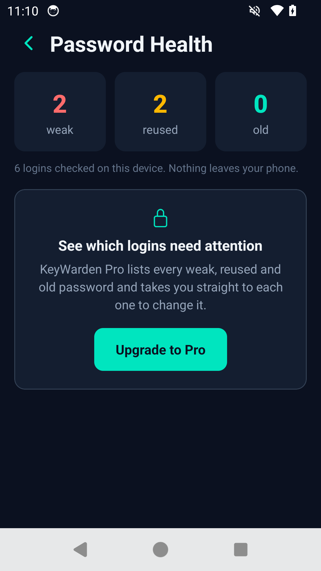 KeyWarden screen 3