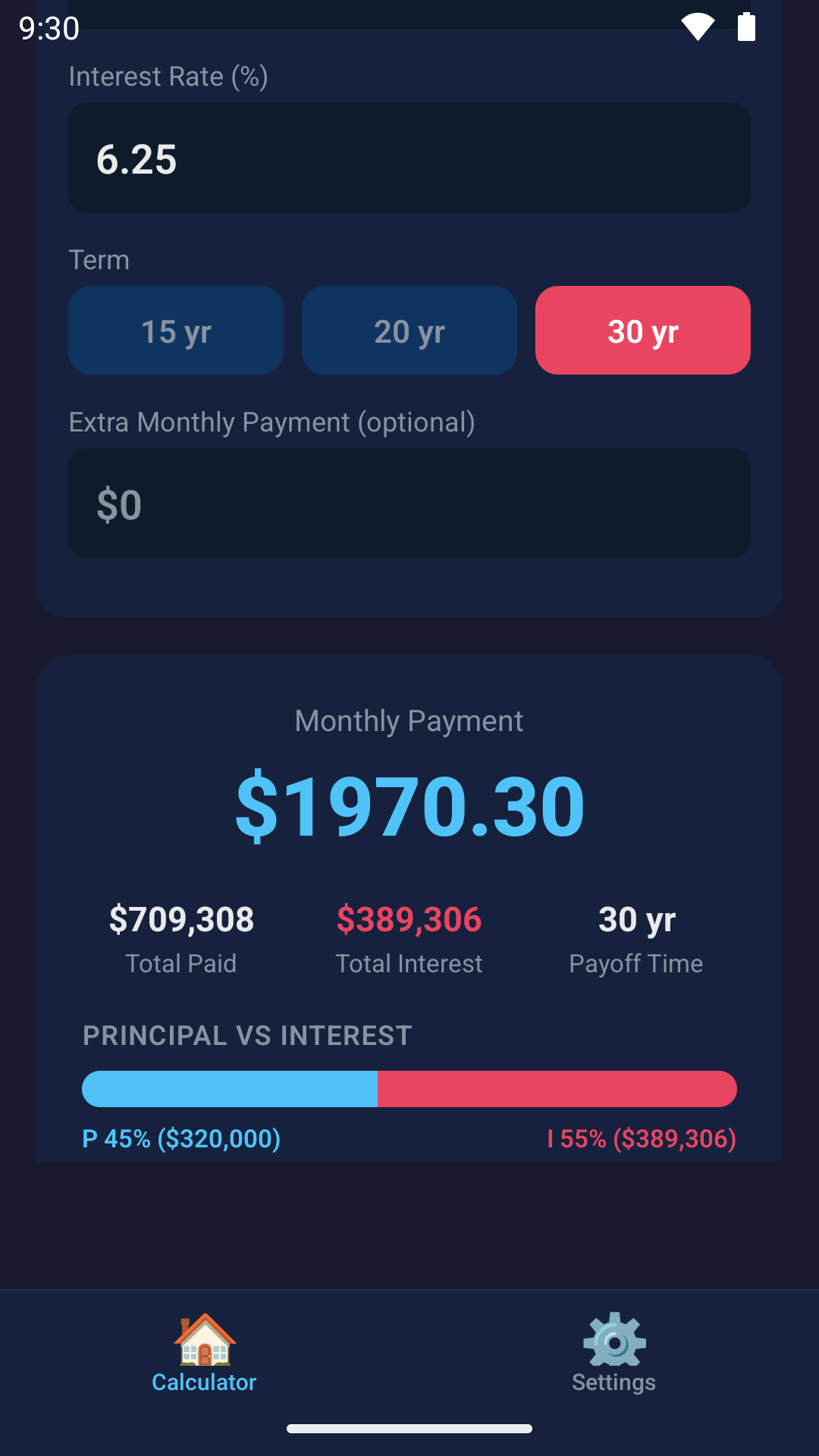 LoanLens running on an Android phone