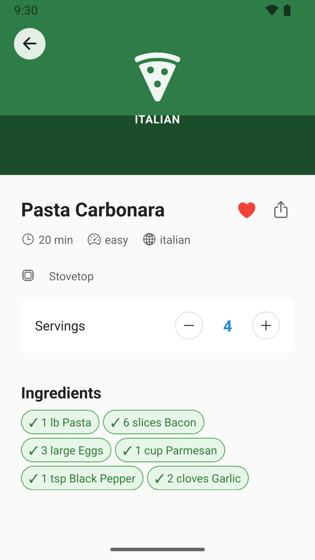 PantryChef screen 3