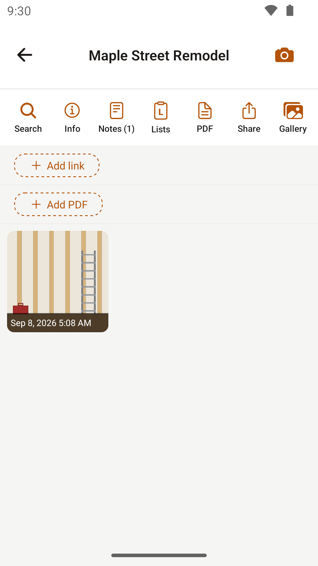 SiteSnap screen 3